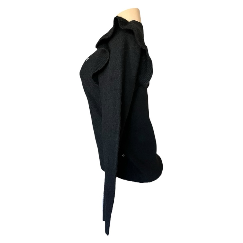 NWT- Karl Lagerfeld Paris
C'EST LA VIE RUFFLE SLEEVE SWEATER - Picture 3 of 9